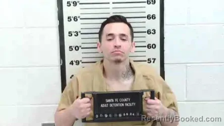Mugshot of EMITT GABRIEL ORTIZ booked in Santa Fe County, New Mexico on June 4, 2026
