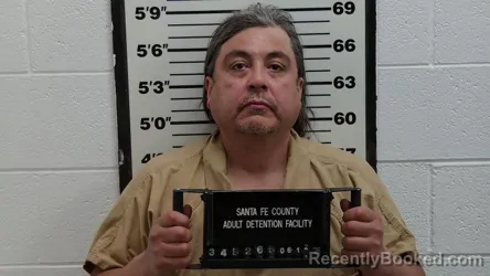 Mugshot of VIENTO S SALAZAR booked in Santa Fe County, New Mexico on June 12, 2026