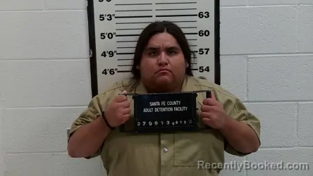Booking photo from Santa Fe County, New Mexico