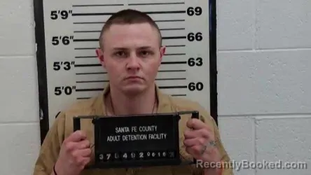 Mugshot of ZANE MICHAEL BURKE booked in Santa Fe County, New Mexico on June 16, 2026