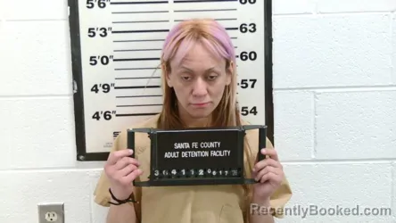 Booking photo from Santa Fe County, New Mexico