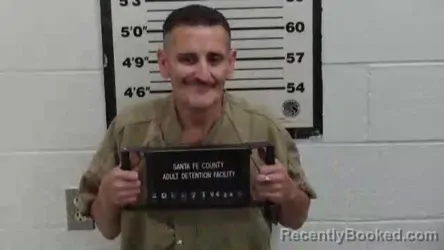 Booking photo from Santa Fe County, New Mexico