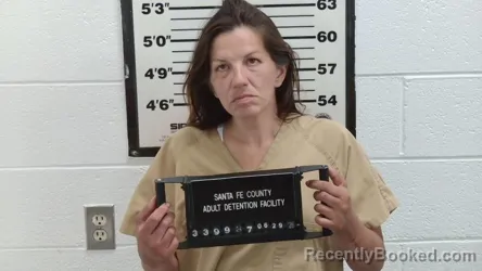 Mugshot of MICHELLE BERNADETTE NARVAIZ booked in Santa Fe County, New Mexico on June 29, 2026