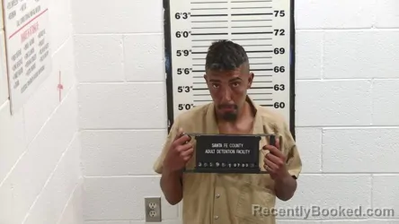 Mugshot of MONTES SHAWN SERRANO booked in Santa Fe County, New Mexico on July 3, 2026