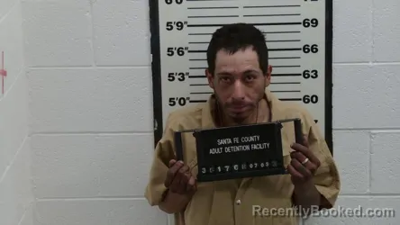 Mugshot of ISAIAH VALDEZ booked in Santa Fe County, New Mexico on July 3, 2026
