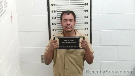 Mugshot of EDGAR ZAPATA booked in Santa Fe County, New Mexico on July 4, 2026