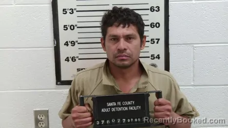 Mugshot of AUGUSTO RENE MACAL GARCIA booked in Santa Fe County, New Mexico on July 5, 2026