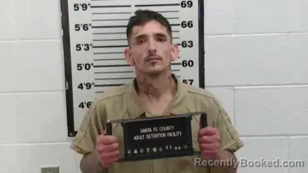 Mugshot of TOMMY A LOVATO booked in Santa Fe County, New Mexico on July 6, 2026