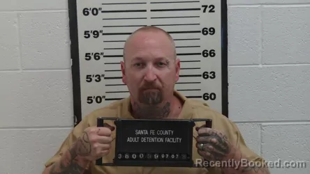 Mugshot of RUSSELL JAMES TAYLOR booked in Santa Fe County, New Mexico on July 7, 2026