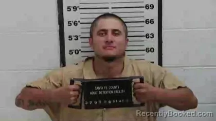 Mugshot of YEFERSON EVELDER ZEPEDA LOPEZ booked in Santa Fe County, New Mexico on July 7, 2026