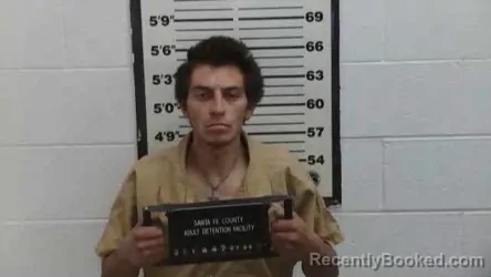 Mugshot of BRIAN ADAM MARTINEZ booked in Santa Fe County, New Mexico on July 7, 2026