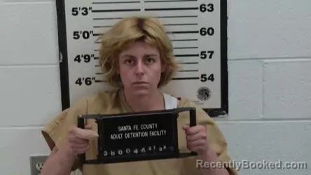 Mugshot of JESSICA SLOAN booked in Santa Fe County, New Mexico on July 8, 2026