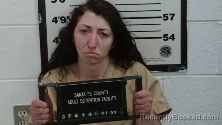 Mugshot of GINA T SANCHEZ booked in Santa Fe County, New Mexico on July 9, 2026
