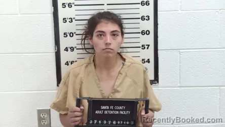 Mugshot of FRANCINE MARIE MARTINEZ booked in Santa Fe County, New Mexico on July 10, 2026