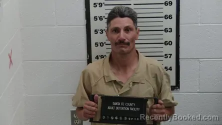 Mugshot of ARNOLFO SALCIDO PAVON booked in Santa Fe County, New Mexico on July 10, 2026