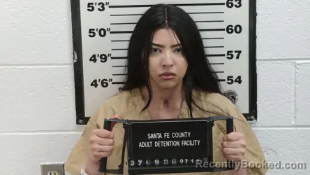 Mugshot of ARIANNA ALEXIS OTUFI-MUNOZ booked in Santa Fe County, New Mexico on July 10, 2026