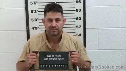 Mugshot of SERGIO A MATA MENDEZ booked in Santa Fe County, New Mexico on July 11, 2026