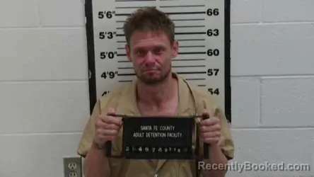 Booking photo from Santa Fe County, New Mexico