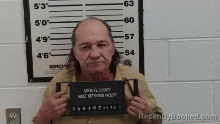 Mugshot of KEITH ELUI ROMERO booked in Santa Fe County, New Mexico on July 30, 2026