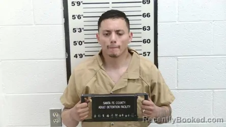 Mugshot of Enrique Villar booked in Santa Fe County, New Mexico on August 7, 2026