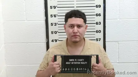 Mugshot of Julio M Gonzalez booked in Santa Fe County, New Mexico on August 15, 2026