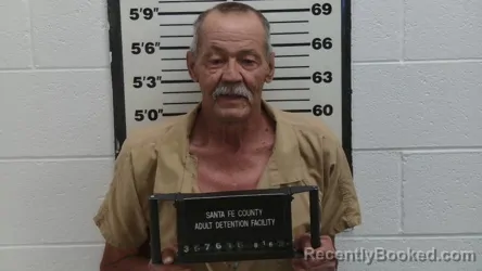 Mugshot of Dale Noel Smith booked in Santa Fe County, New Mexico on August 16, 2026