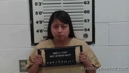 Mugshot of Dailene Delight Chavez booked in Santa Fe County, New Mexico on August 16, 2026