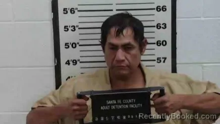 Mugshot of Donovan Jerome Aguilar booked in Santa Fe County, New Mexico on August 16, 2026
