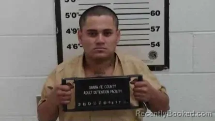 Mugshot of Denilson Estrada Jon Carlos booked in Santa Fe County, New Mexico on August 17, 2026
