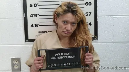Mugshot of Shaniya Maestas booked in Santa Fe County, New Mexico on August 17, 2026