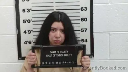 Mugshot of Arianna Alexis Otuafi-Munoz booked in Santa Fe County, New Mexico on August 18, 2026