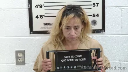 Mugshot of Monica Montoya booked in Santa Fe County, New Mexico on August 20, 2026