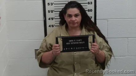 Mugshot of Jamie Maria Garcia booked in Santa Fe County, New Mexico on August 20, 2026