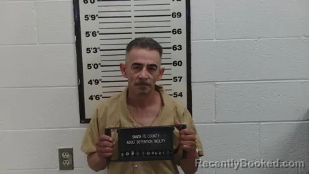 Mugshot of Freddie Gutierrez booked in Santa Fe County, New Mexico on August 21, 2026