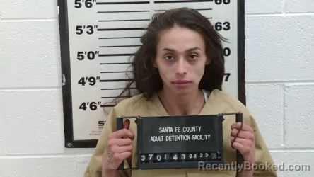 Mugshot of Luz Evelyn Ledezma Hernandez booked in Santa Fe County, New Mexico on August 23, 2026