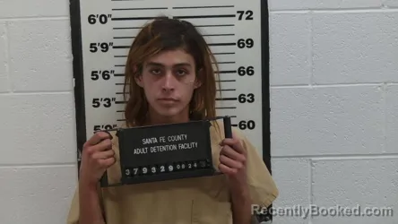 Mugshot of Angel Monique Abeyta booked in Santa Fe County, New Mexico on August 24, 2026