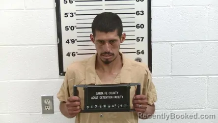 Mugshot of Florencio Valdez booked in Santa Fe County, New Mexico on August 26, 2026