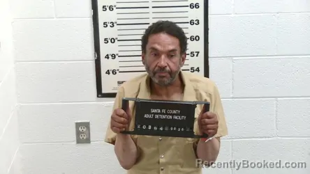 Mugshot of Elmer Cross booked in Santa Fe County, New Mexico on August 26, 2026