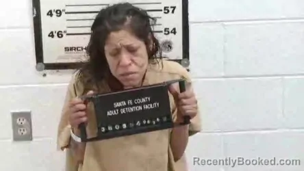 Mugshot of Cynthia Roxanna Bispo booked in Santa Fe County, New Mexico on August 26, 2026