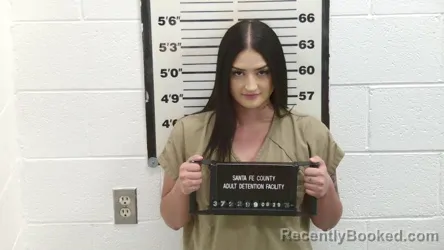 Mugshot of Anahi Adriana Cuevas booked in Santa Fe County, New Mexico on August 29, 2026