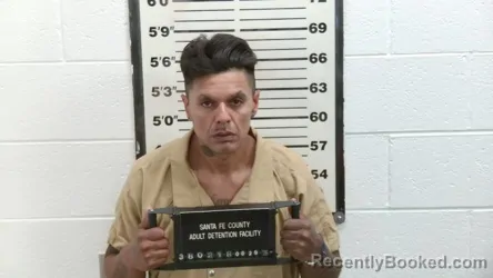 Mugshot of Julio A Mendez booked in Santa Fe County, New Mexico on August 29, 2026