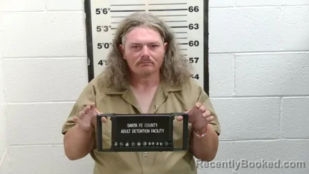 Mugshot of Joseph Bradley Fawcett booked in Santa Fe County, New Mexico on August 29, 2026