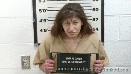 Mugshot of Yesenia Mendez booked in Santa Fe County, New Mexico on August 29, 2026