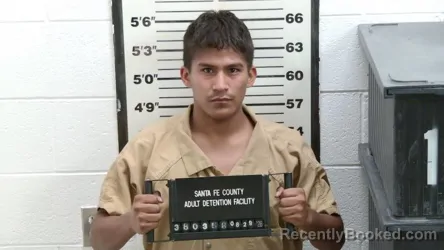Mugshot of Carlos Jesus Hernandez booked in Santa Fe County, New Mexico on August 29, 2026