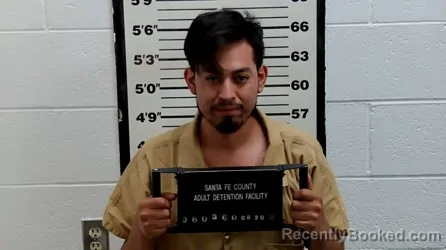 Mugshot of Carlos Moreno Silva booked in Santa Fe County, New Mexico on August 30, 2026