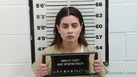 Mugshot of Alexis Mikaela Martinez booked in Santa Fe County, New Mexico on August 30, 2026