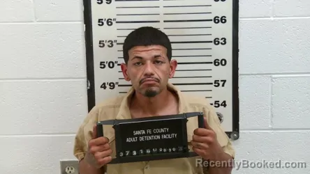 Mugshot of Nicholas Orlando Martinez booked in Santa Fe County, New Mexico on August 30, 2026