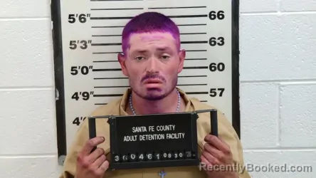 Mugshot of Shawn Adam Carney booked in Santa Fe County, New Mexico on August 30, 2026