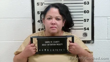 Mugshot of Leslie H Vargas booked in Santa Fe County, New Mexico on August 30, 2026
