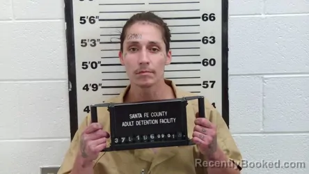 Mugshot of Freddie Andrew Rodriguez booked in Santa Fe County, New Mexico on September 1, 2026